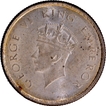 Scarce Silver Half Rupee Coin of King George VI of Bombay Mint of 1938.