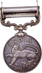 India General Service Silver Medal of North West Frontier of King George VI of 1938.