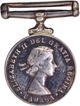 Korea War Miniature Silver Medal of Queen Elizabeth II of 1951.