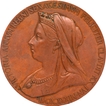 Diamond Jubilee Medallion of Victoria Queen of 1837 of Copper.