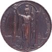 Coronation Medallion of King George VI and Queen Elizabeth of 1937 of Bronze.