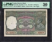 PMG Graded 30 Very Fine One Hundred Rupees Banknote of King George VI Signed by J B Taylor of Madras Circle of 1938.