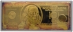 Golden One Hundred Dollars Proof Banknote of USA of 2004.