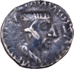 Silver Drachma Coin of Western Kshatrapas Ruler Nahapana. 
