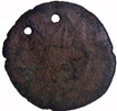 Pallavas of Kanchi  Copper Coin with Ship on the reverse.