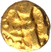 Gold One Quarter Fanam Coin of Western Ganga Dynasty.