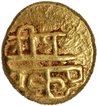 Rare Gold Varaha Coin of Krishnadevaraya of  Vijayanagara Empire of Balakrishna seated type.