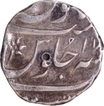 Surat  Mint Silver Half Rupee Coin of Muhammad Shah.