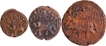 Mysore State, Krishnaraja Wadiyar III Mahisur Mint Copper Set of Three Coins Five Ten & Twenty Cash Type IV, 