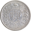 Silver Half Rupee Coin of King George V of Calcutta Mint of 1913.