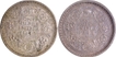 Silver One Rupee Coins of King George VI of Bombay Mint of 1943.