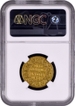 Extremely Rare NGC AU Graded Gold One Mohur Coin of Victoria Empress of Calcutta Mint of 1889.