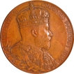 Coronation Medal of King Edward VII and Queen Alexandra of UK of 1902 of Bronze.