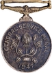 General Service Medal of Miniature of 1947of Silver.