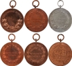 Bronze and Silver Census Medals of Republic India.