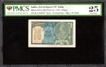 PMCS 25 Graded One Rupee Banknote of King George V Signed by J W Kelly of 1935 of British India.