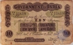 Uniface Note. Queen Victoria. 10Rs.  8 Jan 1902. PA8  11619. Calcutta Circle. A.F. Cox. VF+. Rare.
