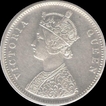 Victoria Queen. Silver. 1 Rupee. 1862. A/II(A). 0/10 Dot. Uncommon dot style. Bombay Mint. XF. Scarce.