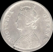 Victoria Queen. Silver. 1 Rupee. 1862. A/I. 0/4 Dot. Bombay Mint. Fine. Scarce.