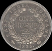 King William IIII. Silver. 1 Rupee. 1835. wreath 19 berries. F raised on truncation of neck. Proof. Exceedingly Rare.