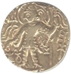 Gold Dinar Coin of Shaka of  Kushan Dynasty.