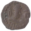 Copper Drachma Coin of Toramana II  of Uncertain Kashmir mint of Huna Dynasty.