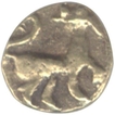 Gold Fanam Coin of Kakatiya Dynasty.