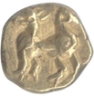 Gold Fanam Coin of Kakatiya Dynasty.