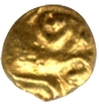 Gold Quarter Fanam Coin of  Hosysala Dynasty.