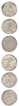 Silver One  Rupees Coins of Shah Jahan of Surat Mint.
