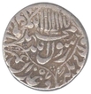 Silver One  Rupee Coin of Shah Jahan of out of Flan Mint .