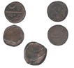 Copper Paisa Coins of    Haidar Ali  and Tippu Sultan of Patan Mint of Mysore Kingdom.