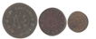 Copper  Coins of Rama Varma VI and  Bala Rama Varma II of Travancore State.