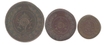 Copper  Coins of Rama Varma VI and  Bala Rama Varma II of Travancore State.