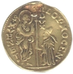 Gold zecchino Coin of Italy.