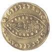 Gold zecchino Coin of Italy.