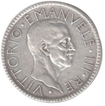 Silver coin of Victor Emanuele III Re of Italy of  1928.