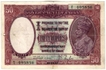 Fifty  Rupees Bank Note of King George V of Signed by  J B  Taylor of   Madras Circle.