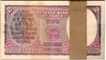Two Rupees Bank Note Bundle of  King George VI of 1944.