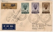 Gandhi Registered Cover with Three value stamps of 1948.