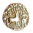 Silver Drachma coin of Amoghabhuti of Kuninda Dynasty.