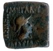 Copper Coin of  Eucratides I of Indo Greeks.