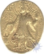 Gold Dinar Coin of Vasudeva I of Kushan Dynasty.
