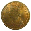 Copper Quarter Anna of Victoria Empress of Calcutta Mint of 1880.