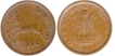 Copper One Paisa of Republic India of 1954 and 1955.
