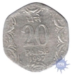 Silver Twenty Naya Paisa of Republic India of 1997.