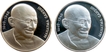Medallion of Gold & Silver of  Mahatha Gandhi.