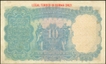 Ten Rupees Note of King George V of 1937 signed by J.W. Kelly of Burma Issue.