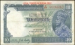 Ten Rupees Note of King George V signed by J.W. Kelly of Burma Issue.