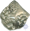 Punch Marked Silver One Fourth Karshapana Coin of Ashmaka Janapada.